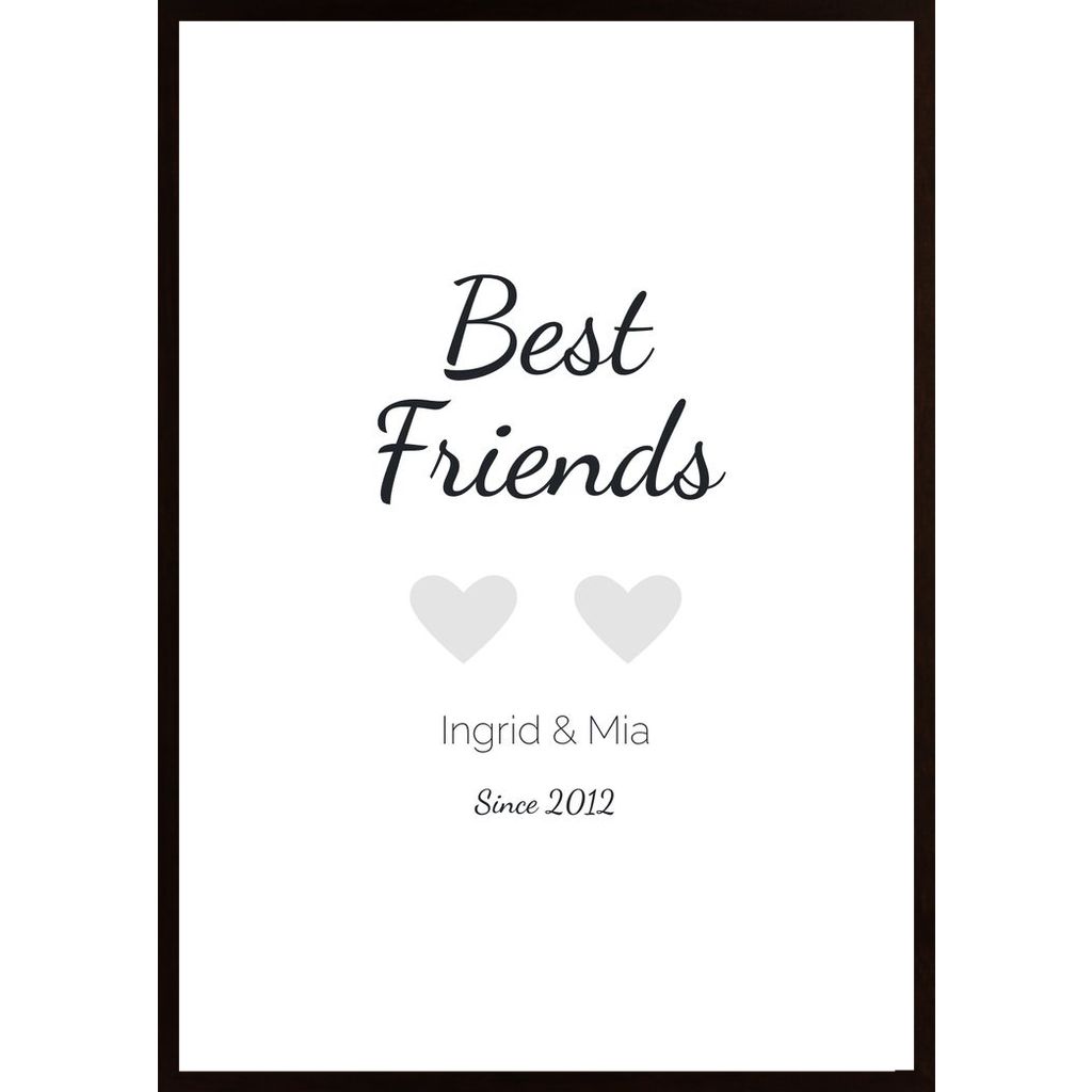 Beste Freunde (Personalisierbar) Poster