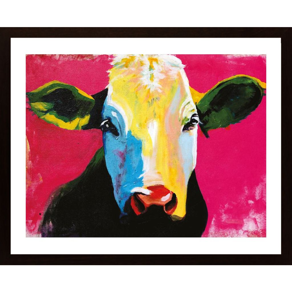 Vache Rose Poster