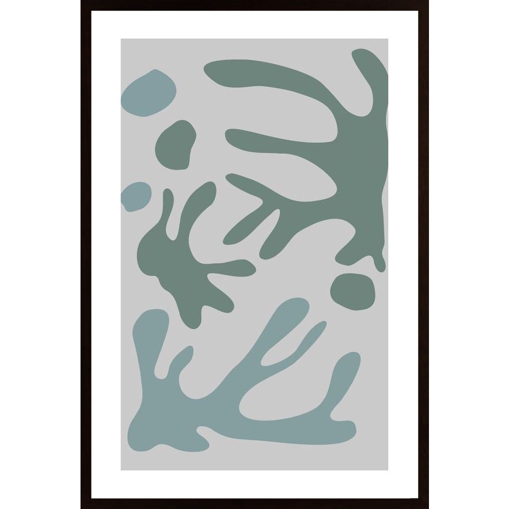 Seaweed Teal No 1 Poster
