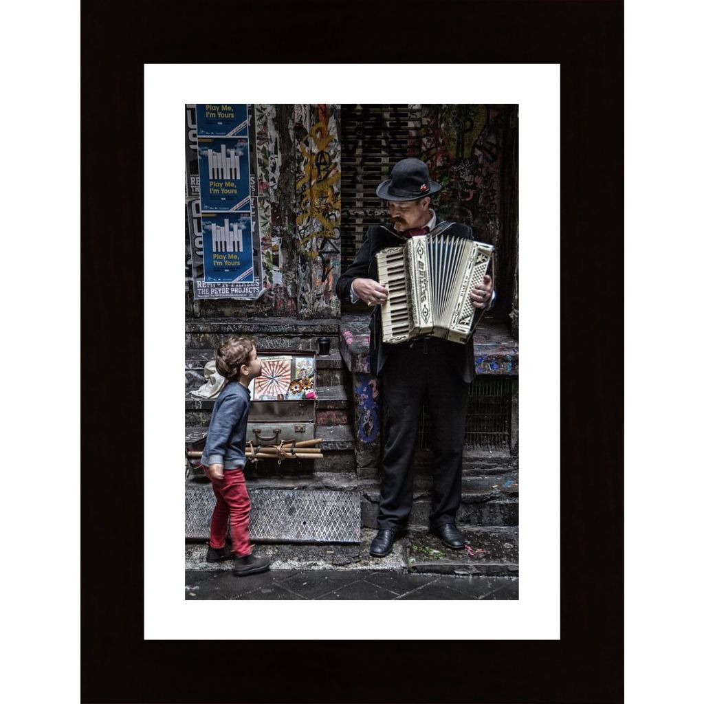 The Busker And The Boy Poster
