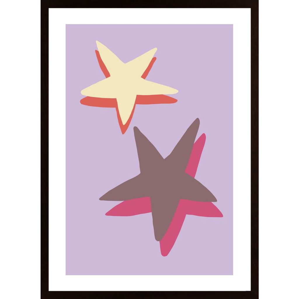 Lilac Star Poster