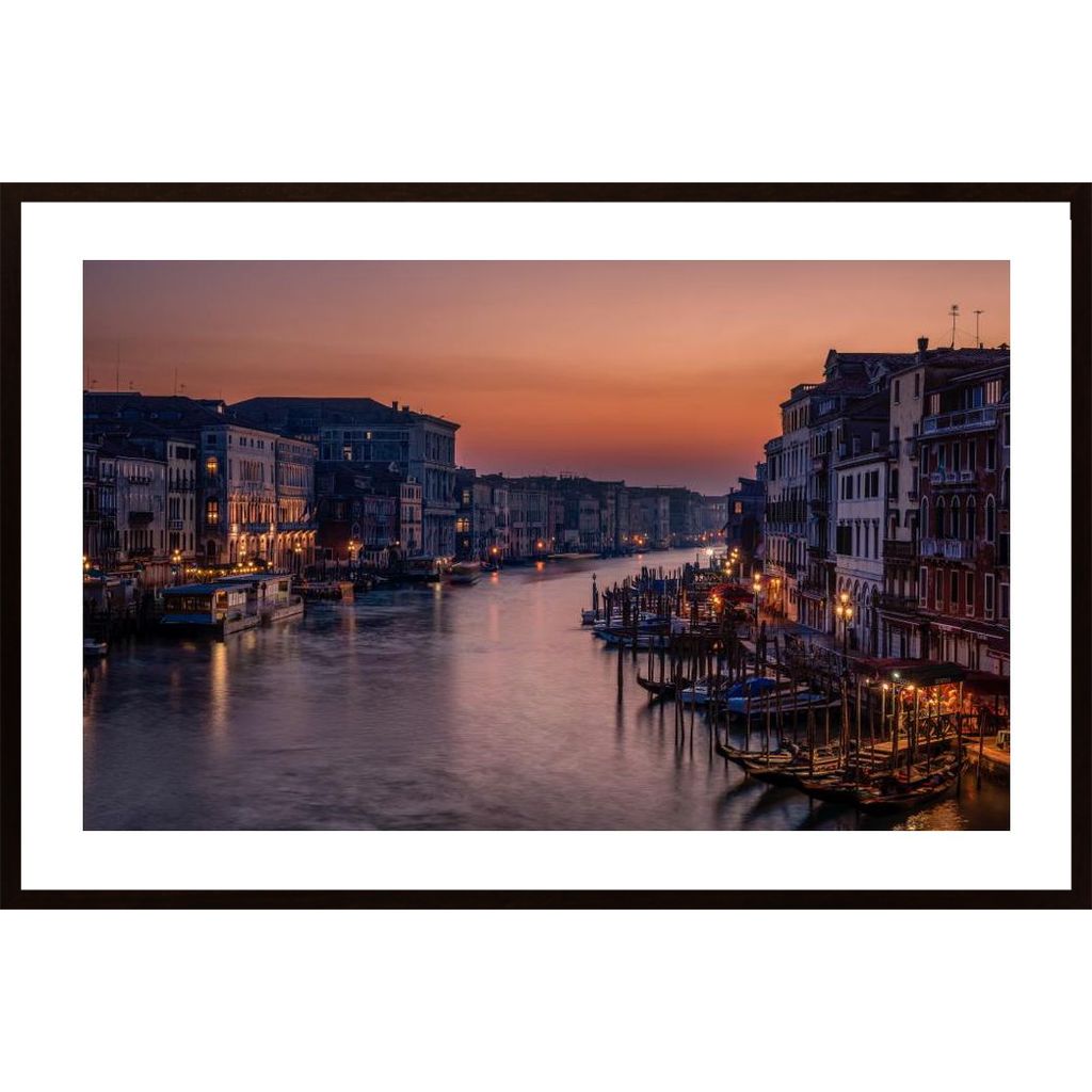 Venice Grand Canal At Sunset Poster