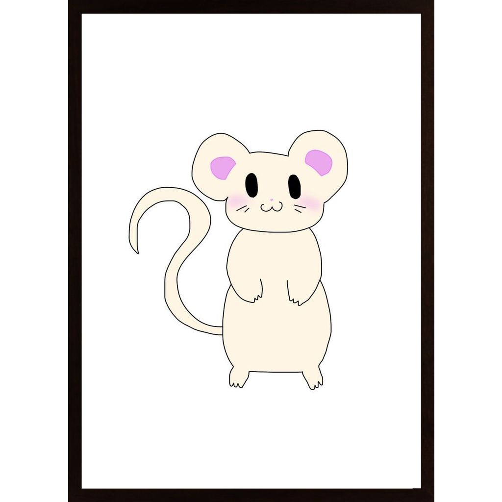 Mouse With Cheese Affiche
