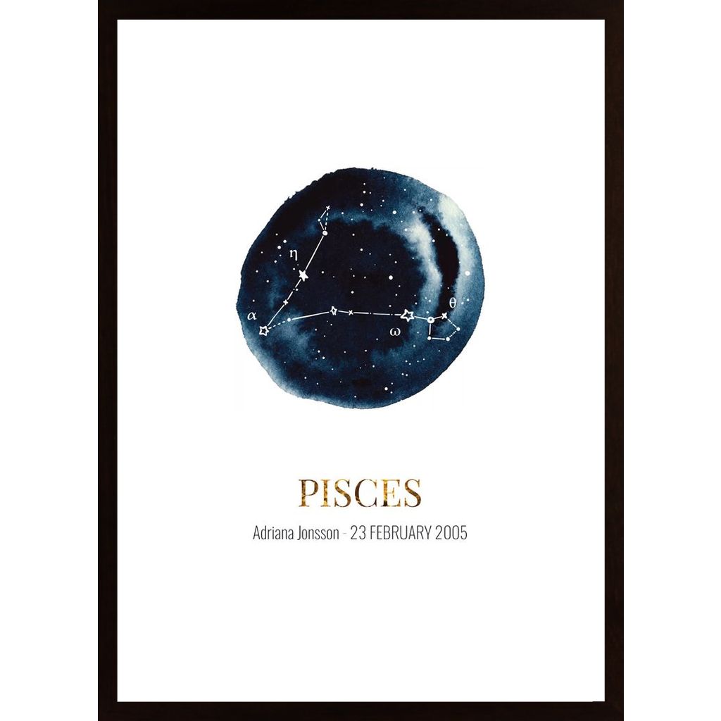 Pisces (Personnalisable) Affiche