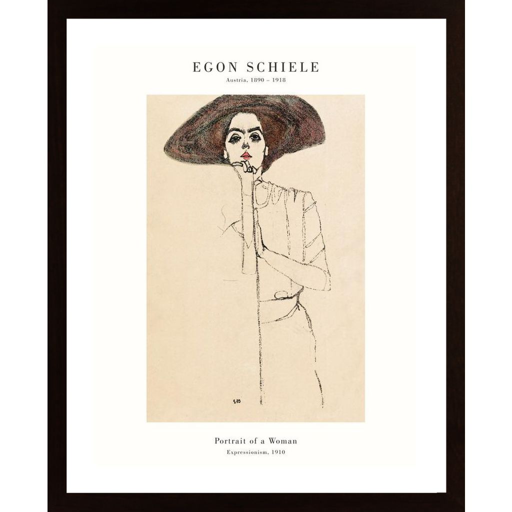 Schiele- Portrait Poster
