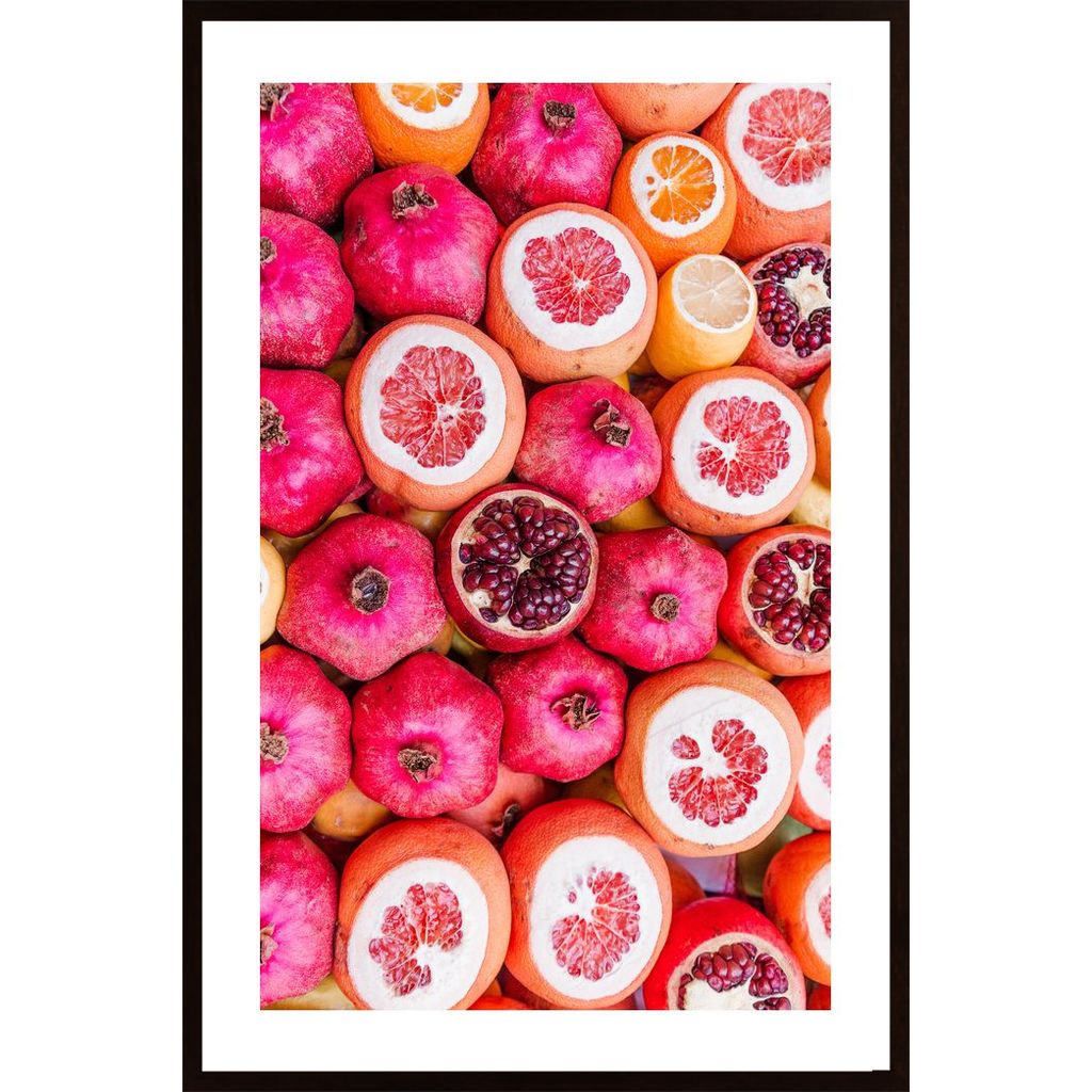 Fruits In Red Poster