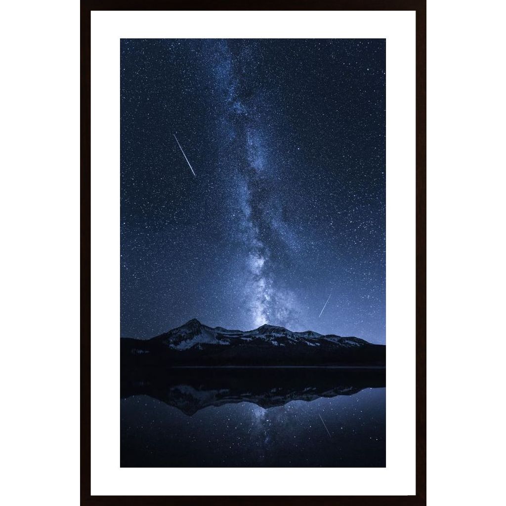 Galaxies Reflection Poster