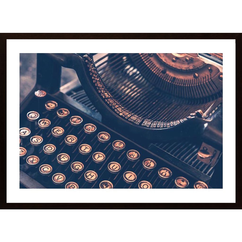 Vintage Typewriter Poster