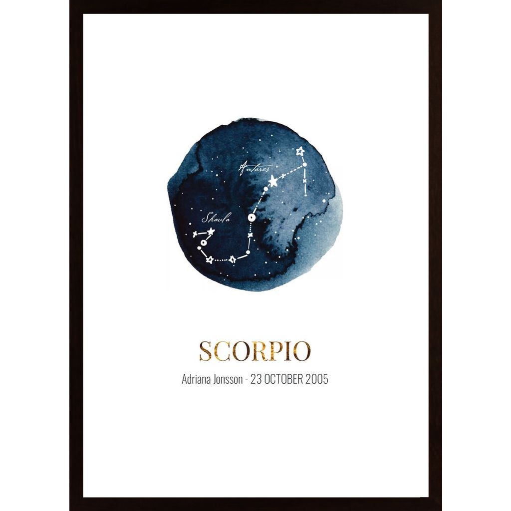 Scorpio (Personnalisable) Affiche