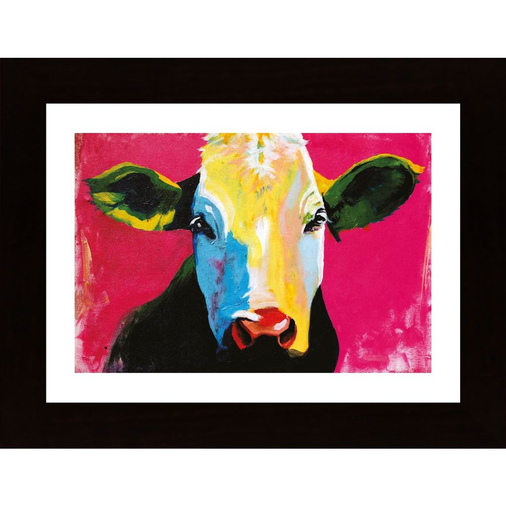 Vache Rose Poster
