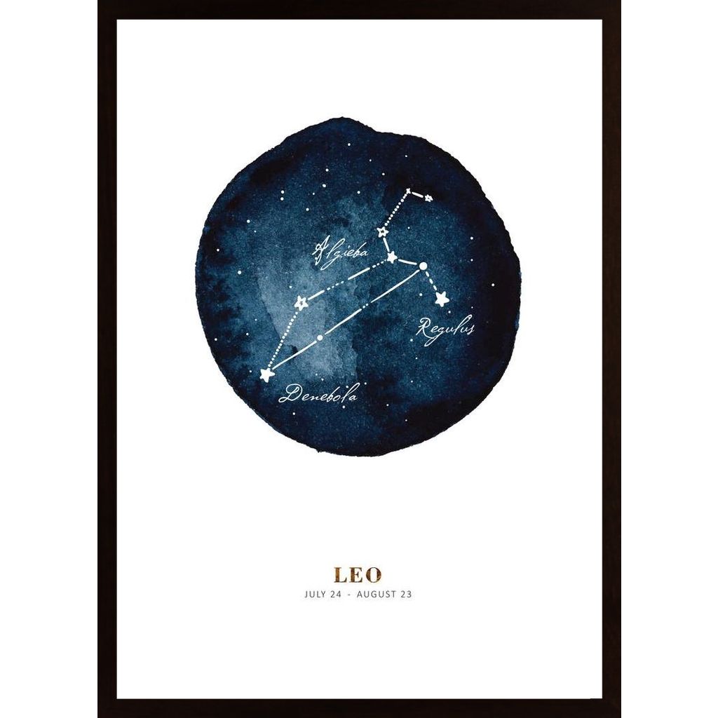 Zodiac Löwe Plakat