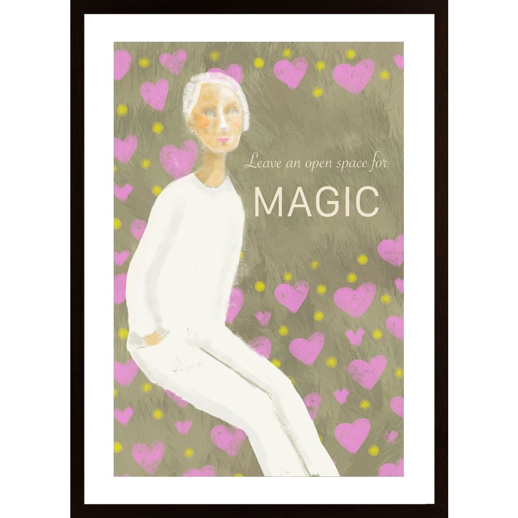 Open Space For Magic In Color Poster
