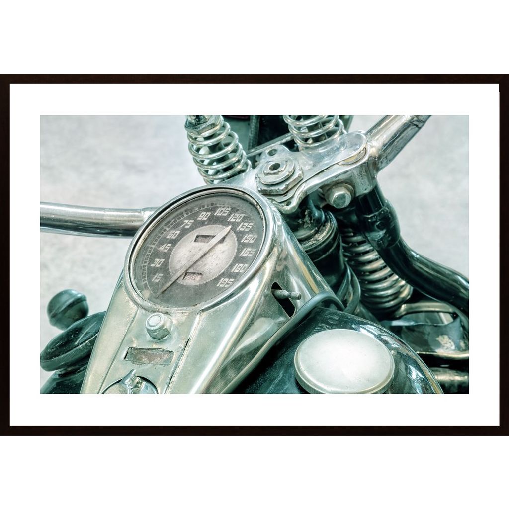 Luxury Retro Motorcycle Affiche