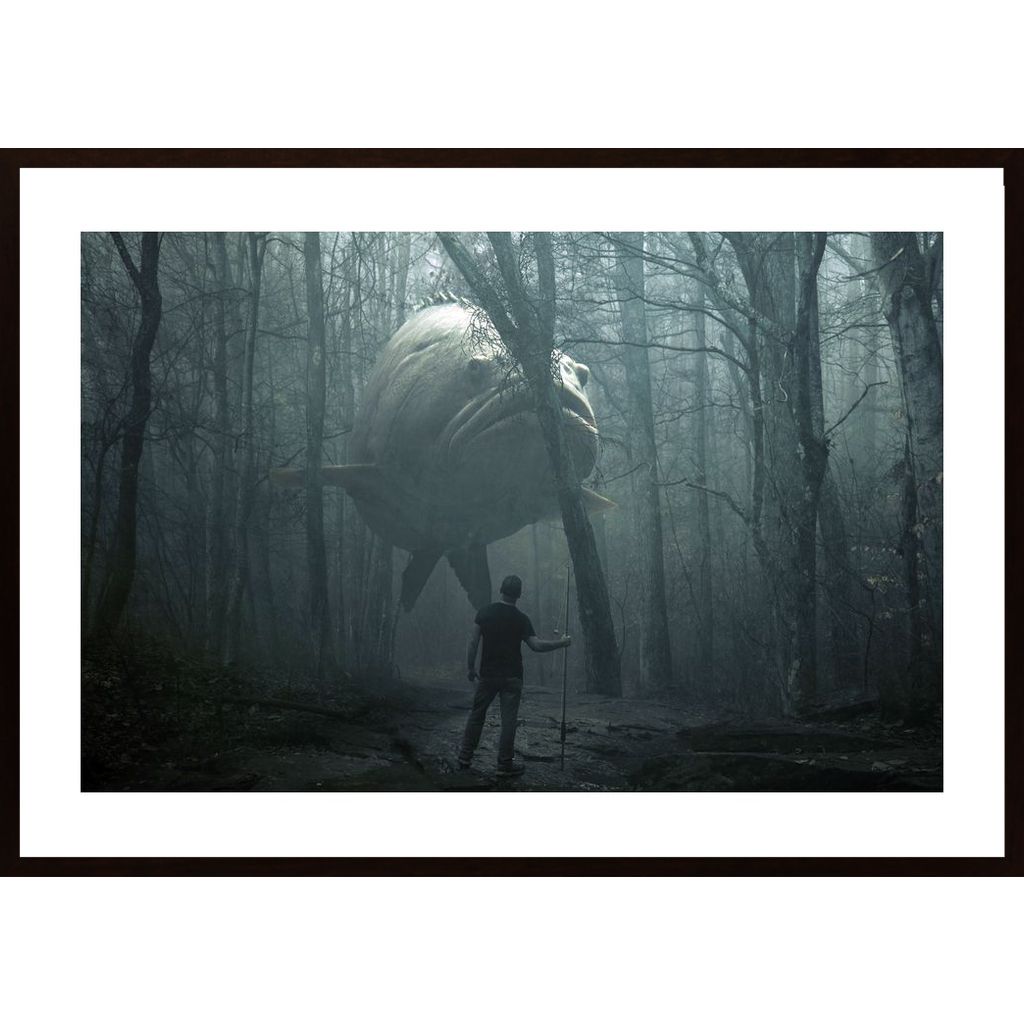 Large Fish In The Forest Affiche