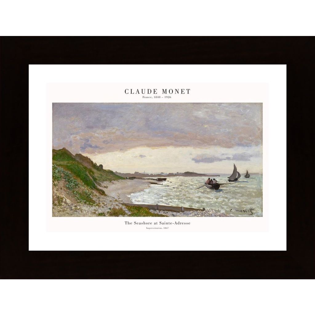Monet - The Seashore Poster