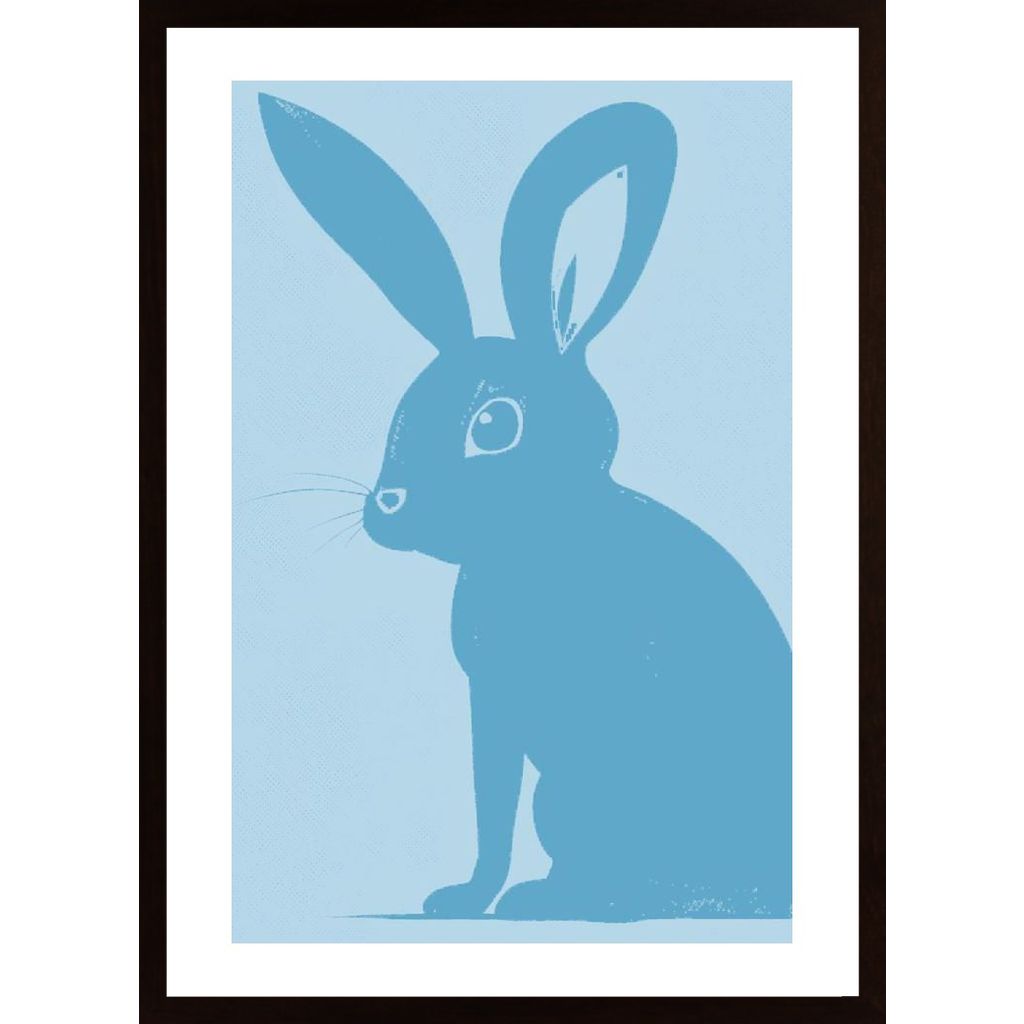 Babyblå Kanin Plakát