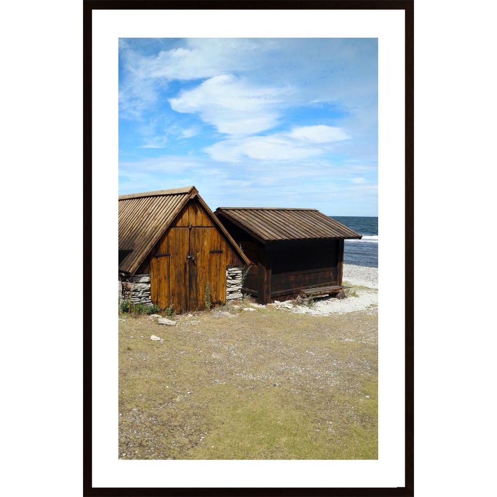 Gotland Fishing Huts Poster