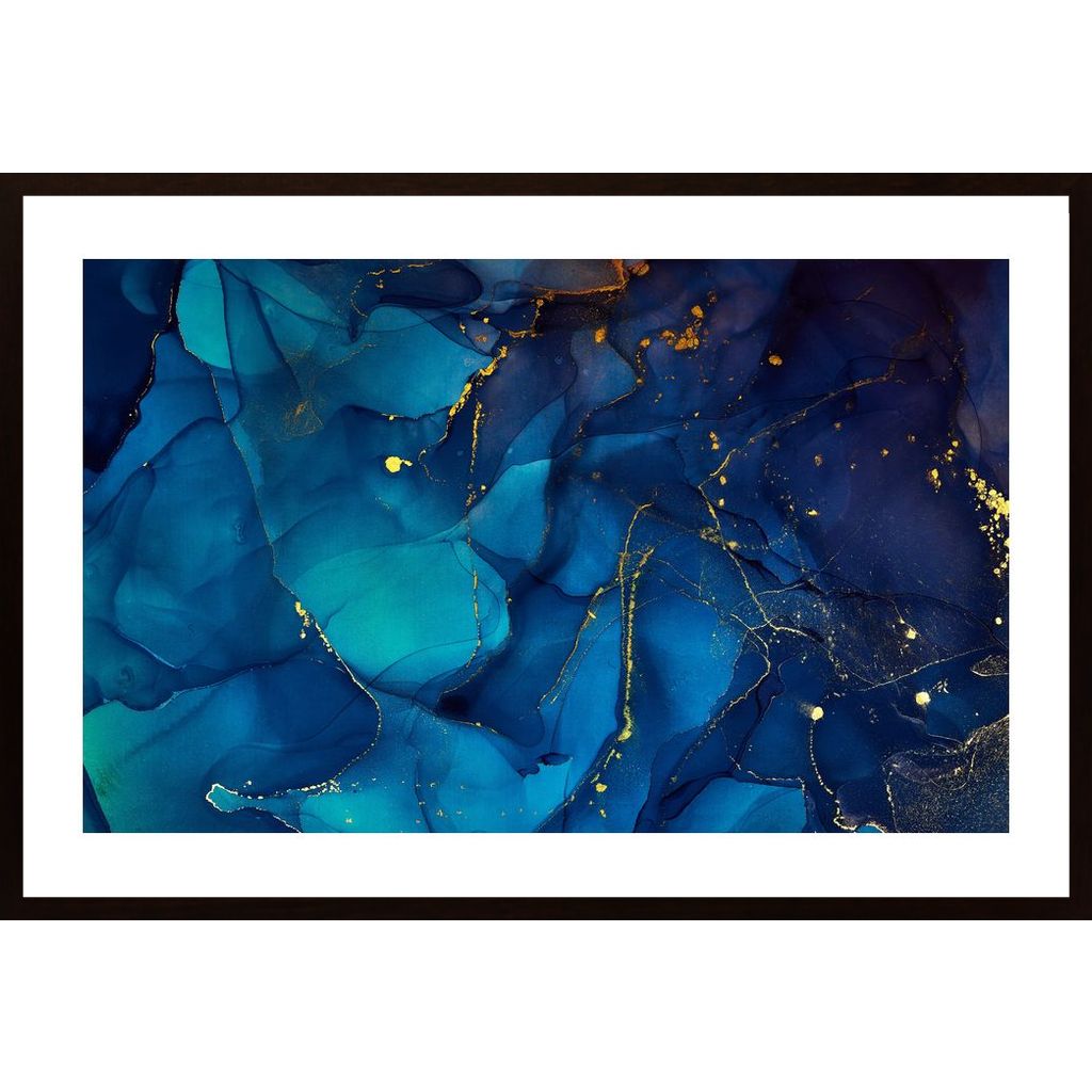 Abstract Blue Poster