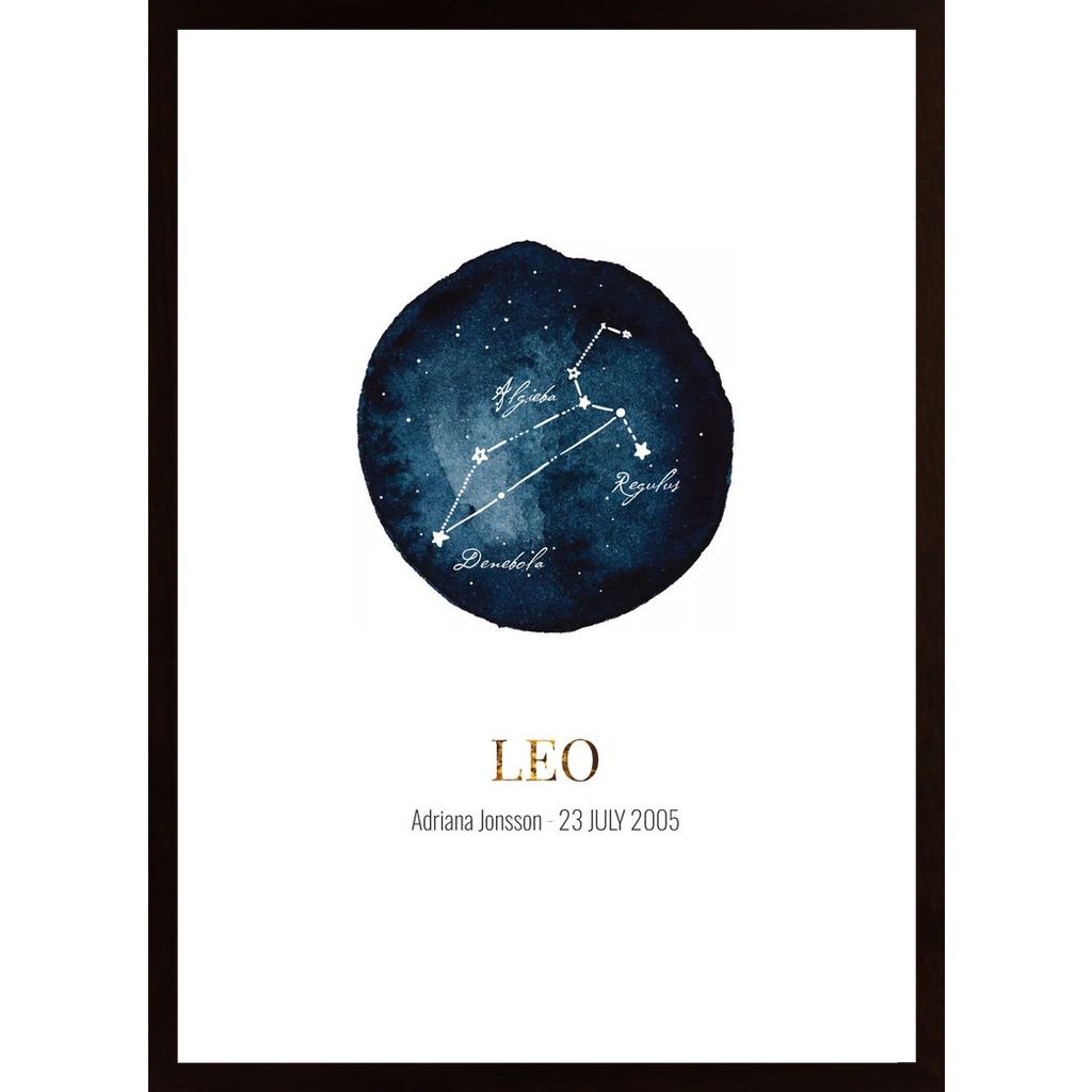 Leo (Personnalisable) Affiche
