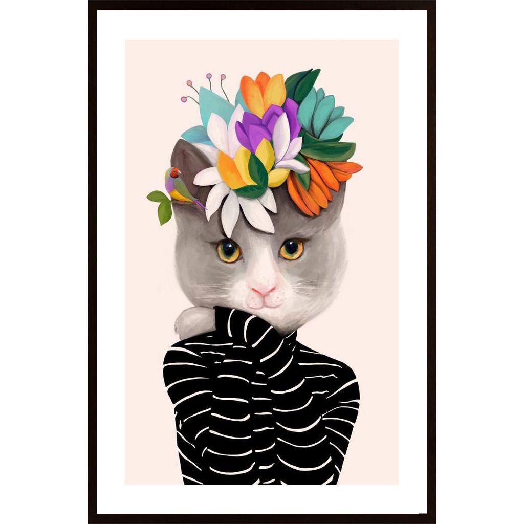 Flower Cat Plakát