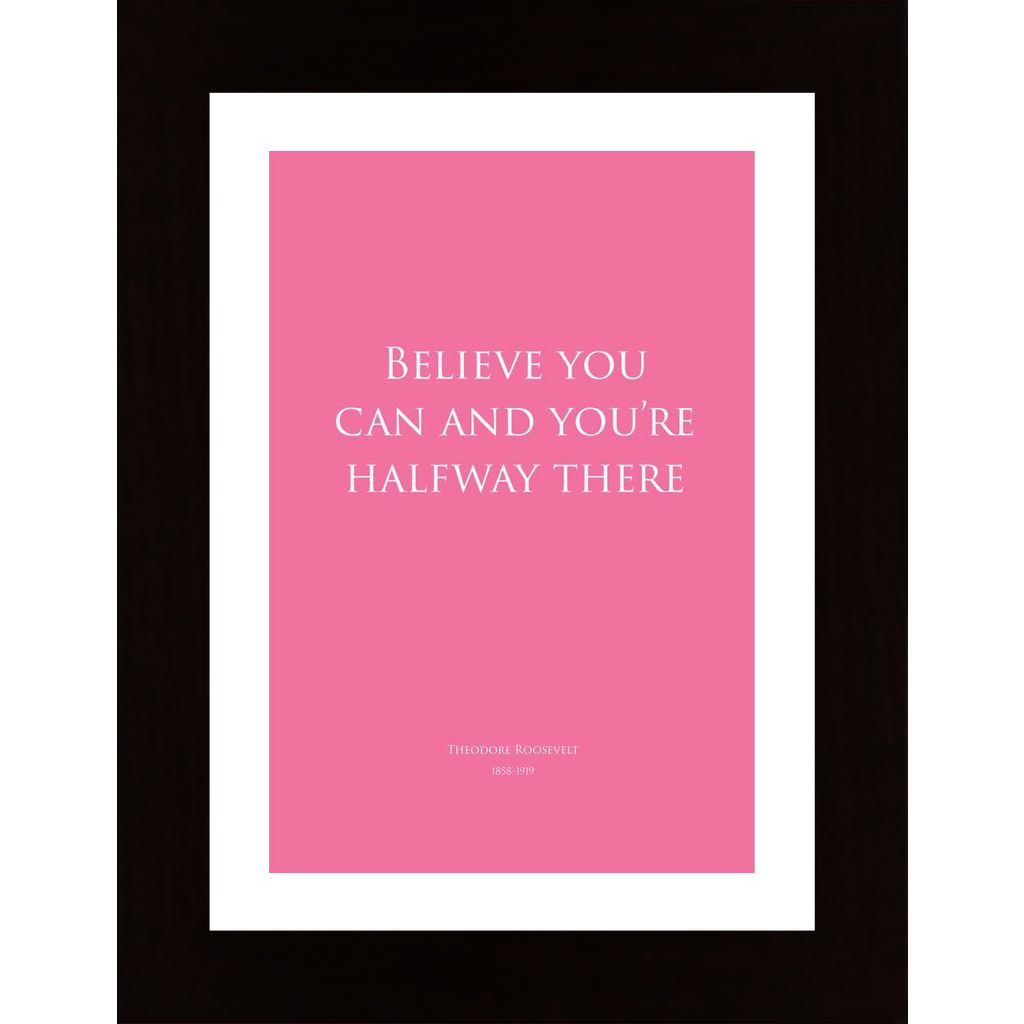 Believe You Can- Pink Affiche