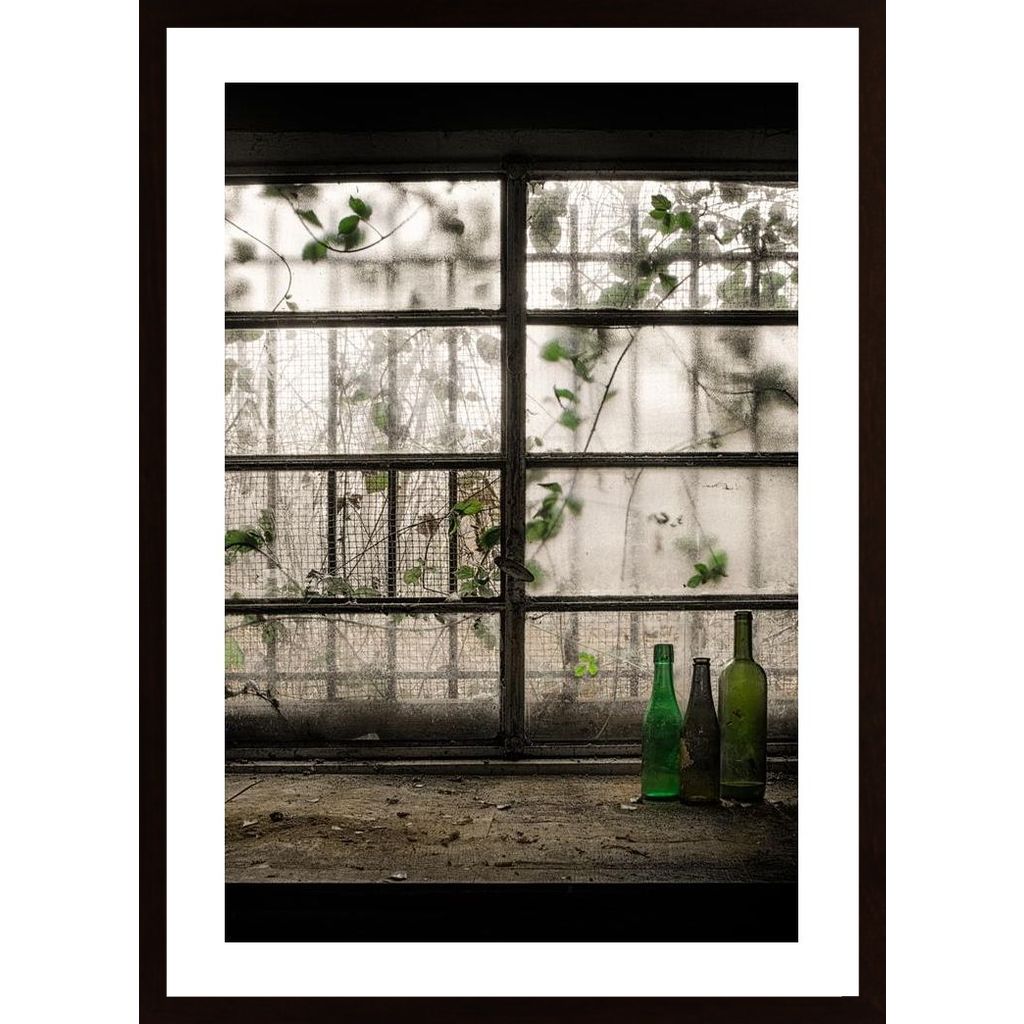 Still-Life With Glass Bottle Poster
