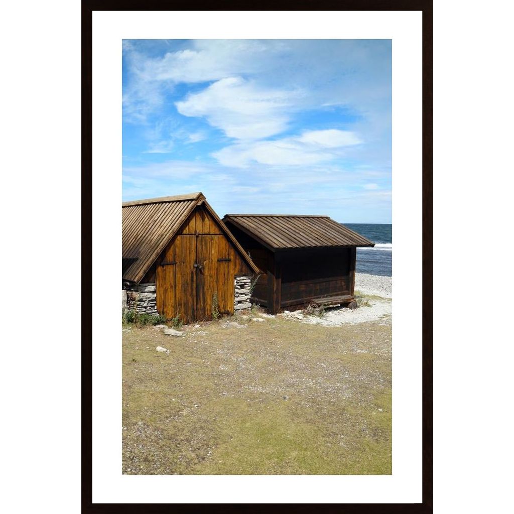 Gotland Fishing Huts Poster