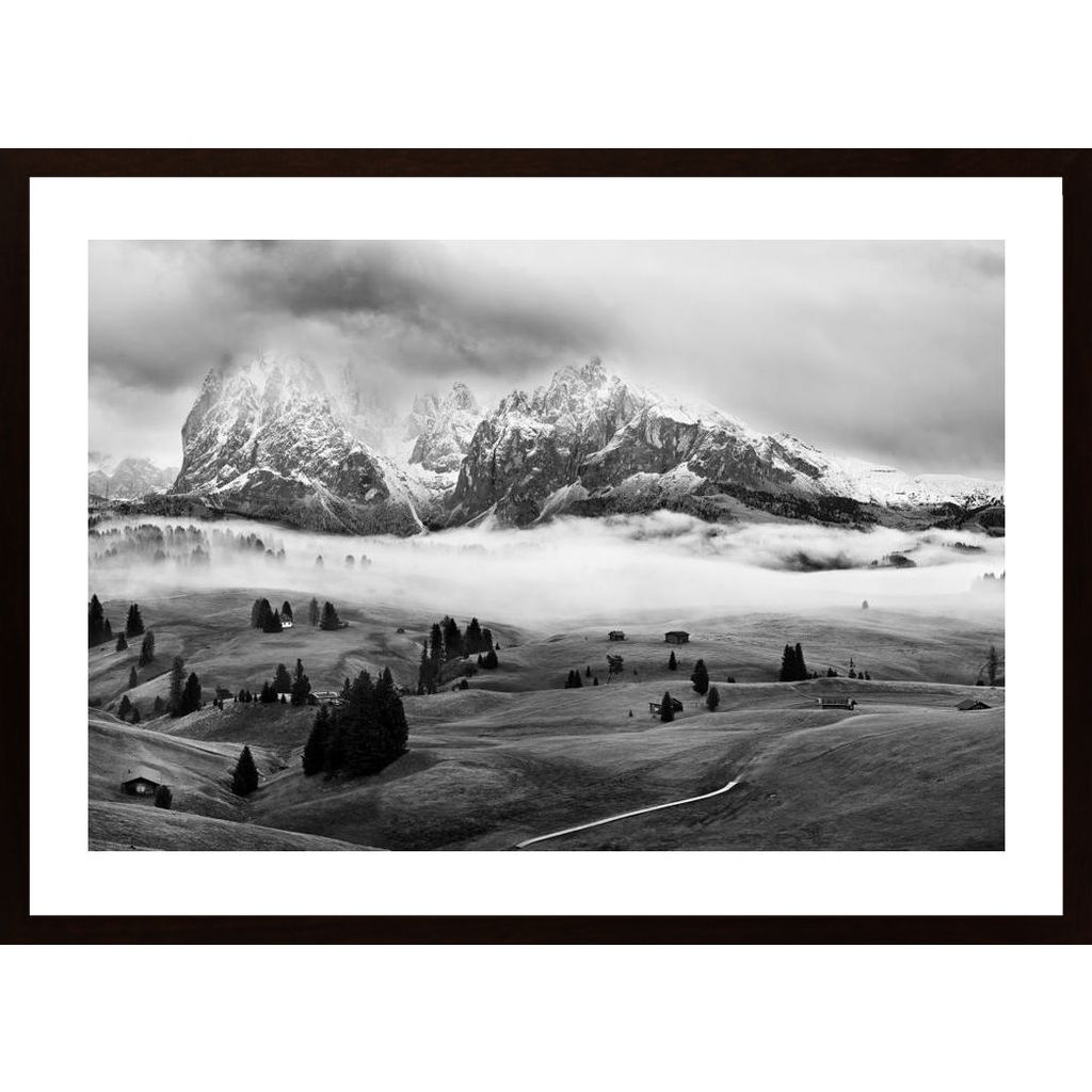 Foggy Dolomites Poster