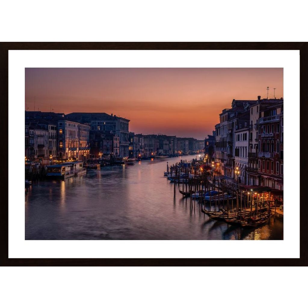 Venice Grand Canal At Sunset Plakát