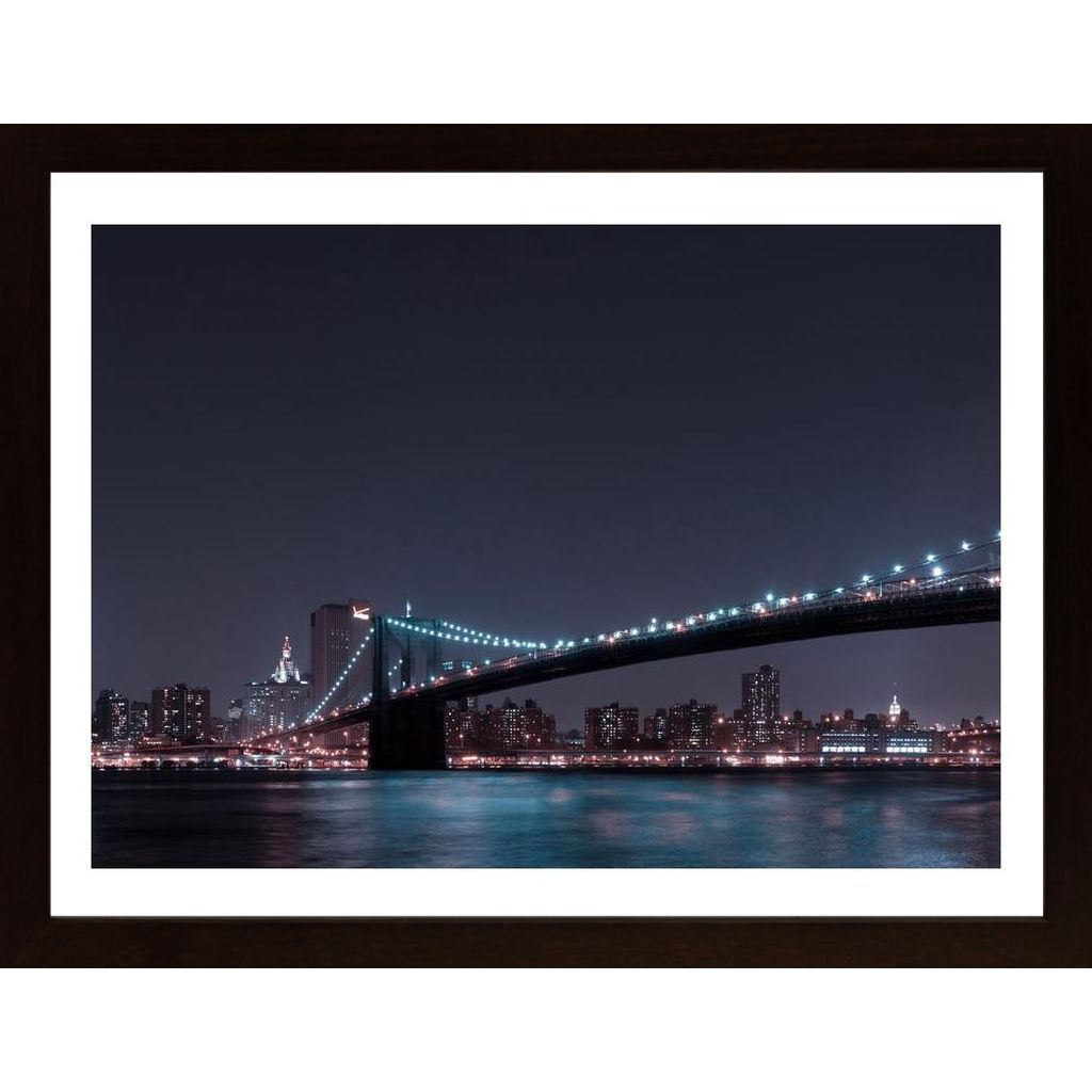 Manhattan Skyline And Brooklyn Bridge Plakat