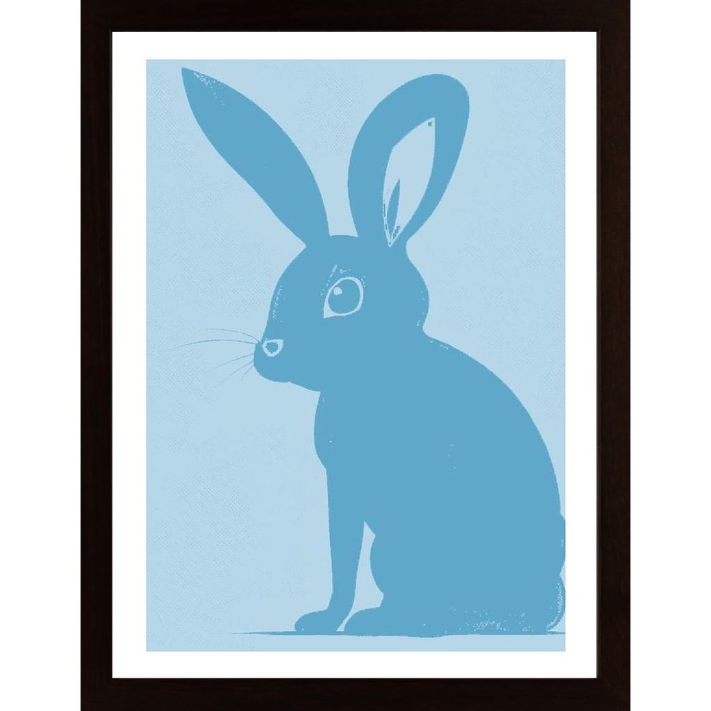 Babyblå Kanin Affiche