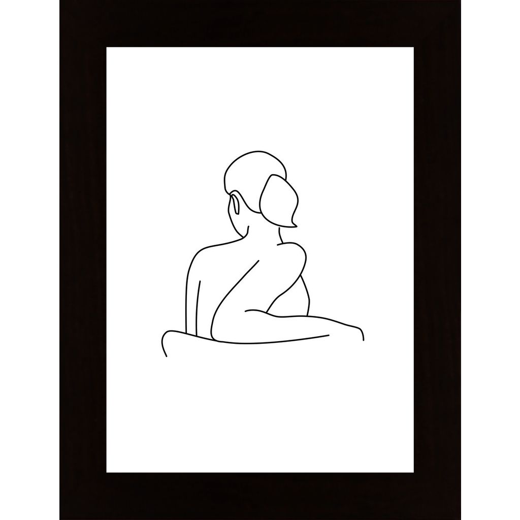 Woman On Chair Plakát