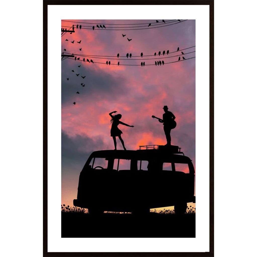 Music Sunset Poster