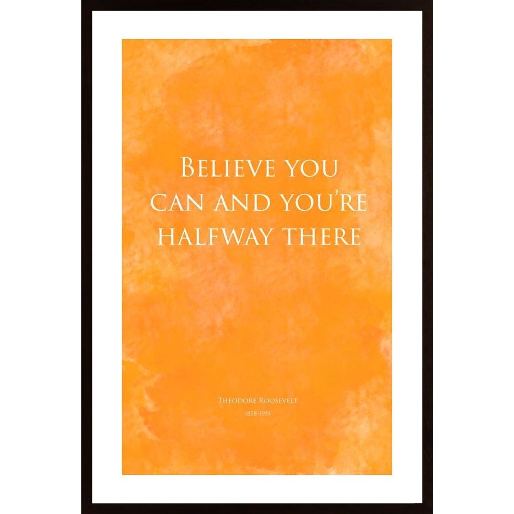Believe You Can- Yellow Affiche