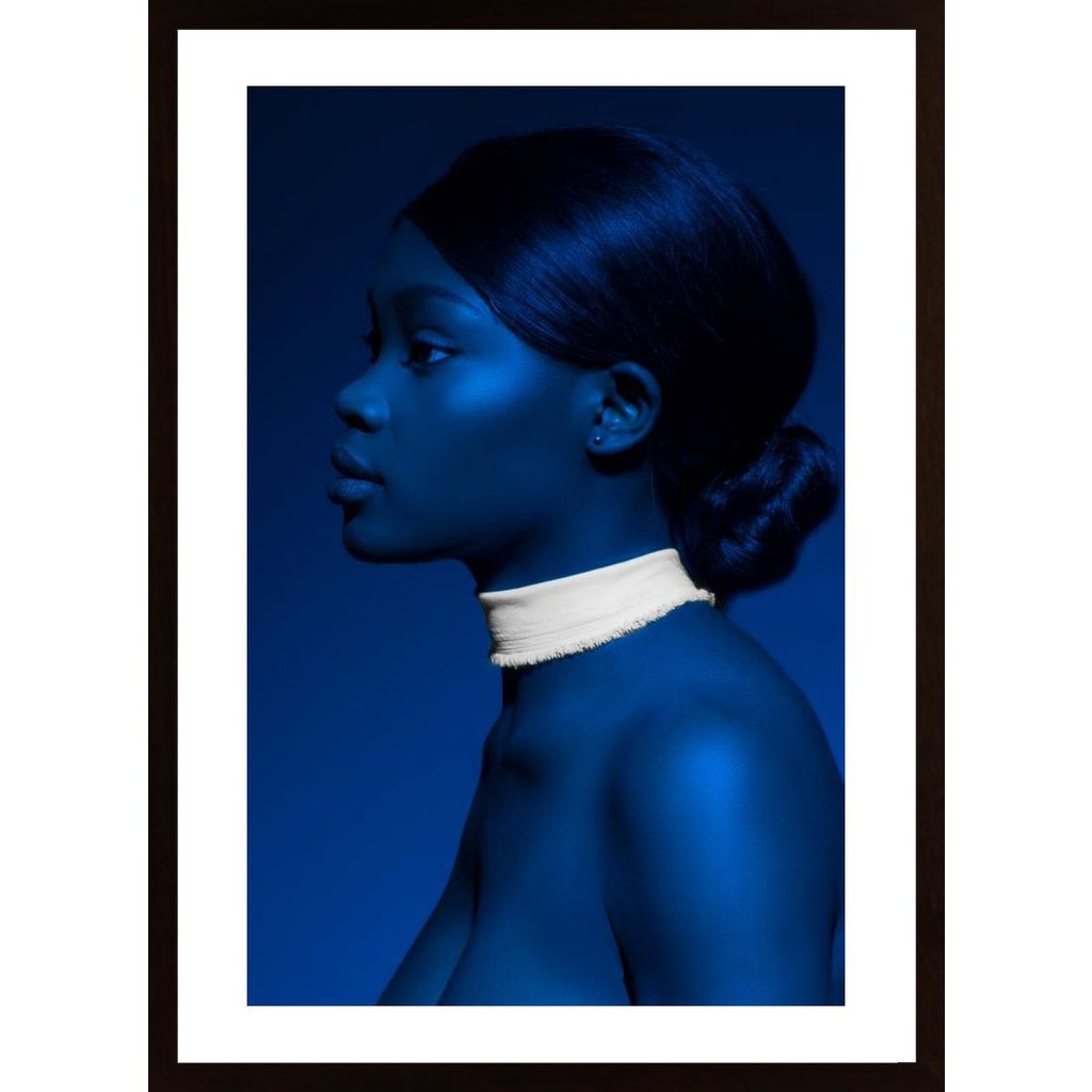 Blue Portrait Plakat
