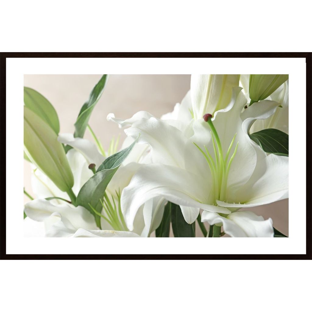 Bouquet With Lilies Poster