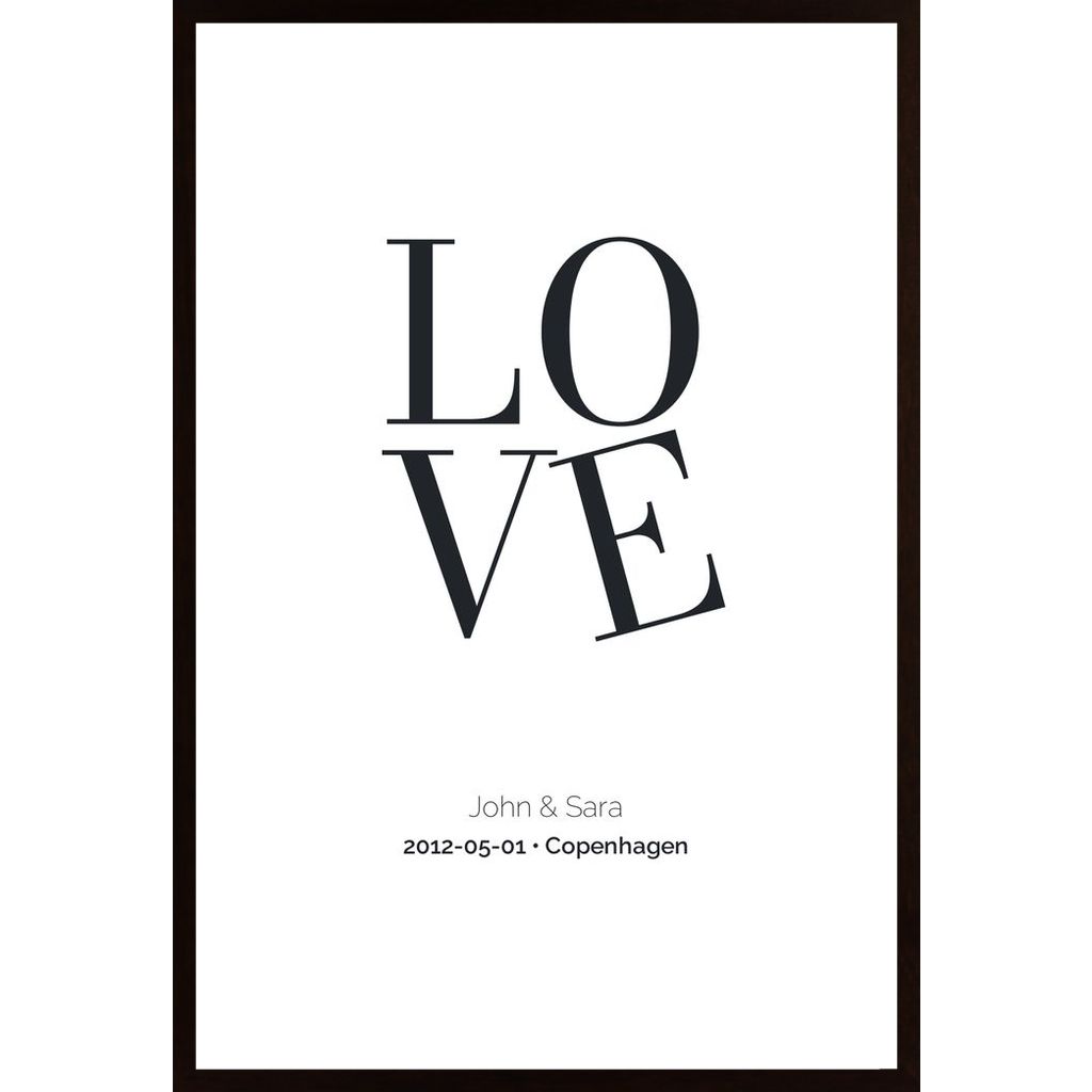 Liebe (Personalisierbar) Poster