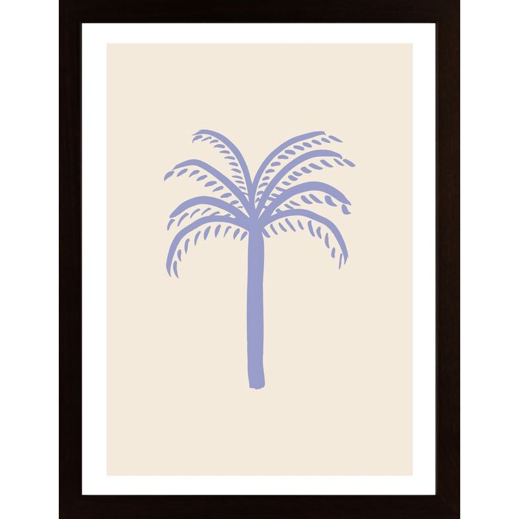 Lilac Palm Poster