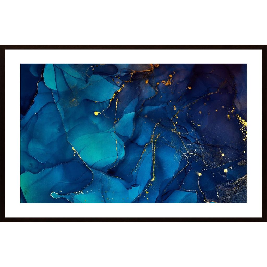 Abstract Blue Poster