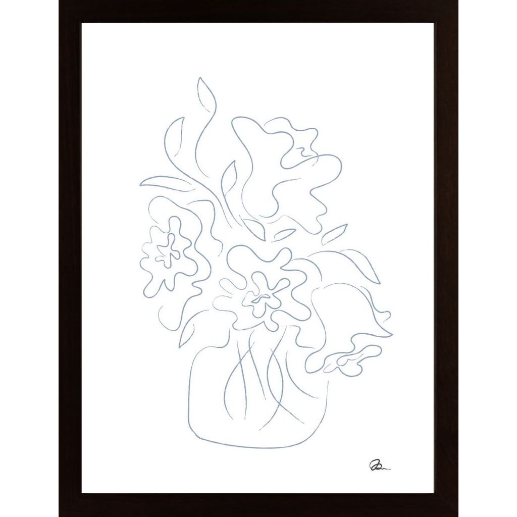 Flower Bouquet Sketch Poster