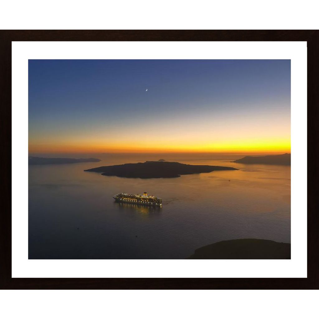 Santorini Sunset Poster