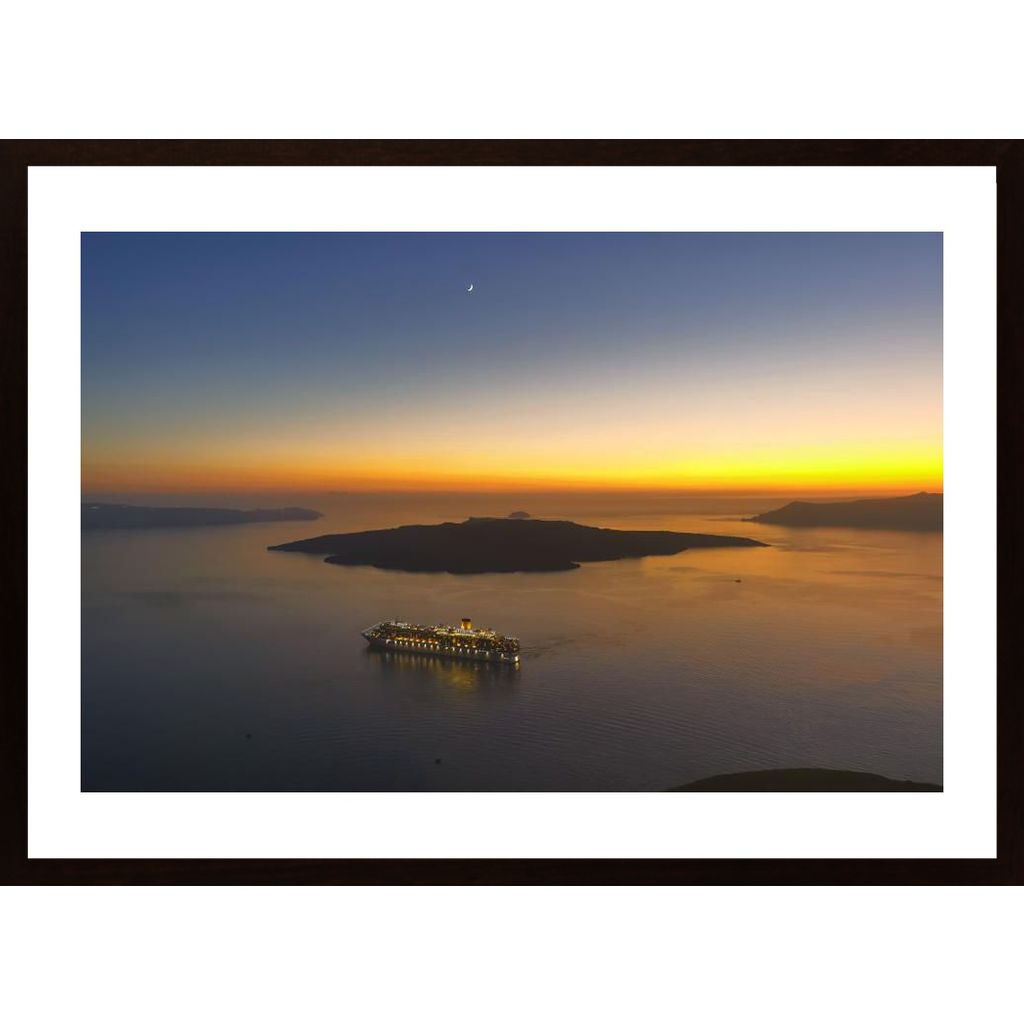 Santorini Sunset Plakát