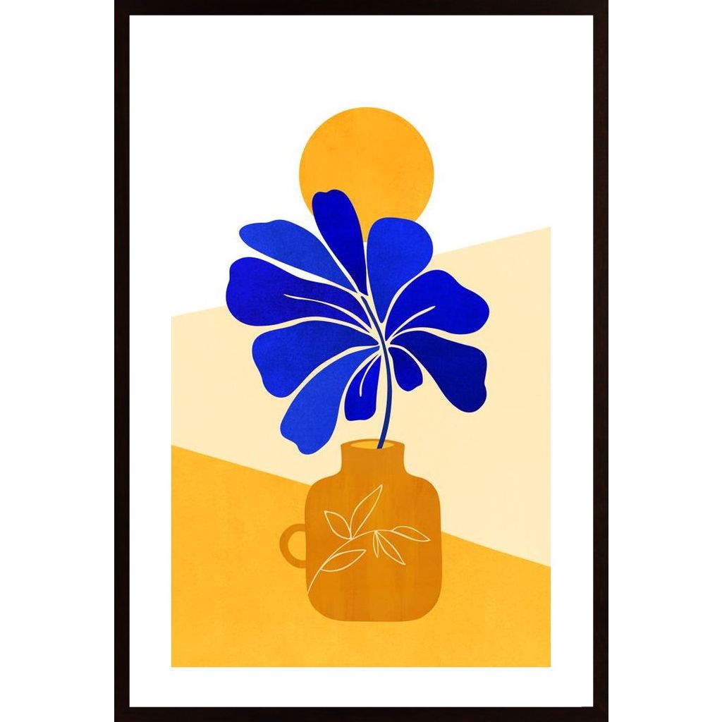 Gallagher-Blue Leaf Poster