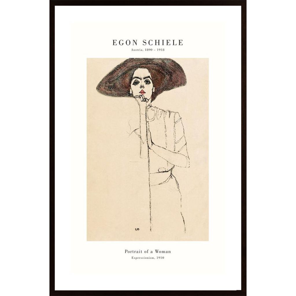 Schiele- Portrait Plakát