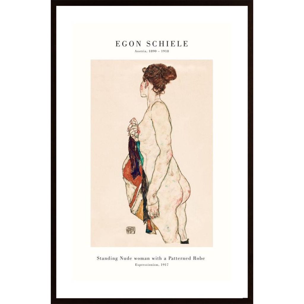 Schiele - Nude Woman Affiche