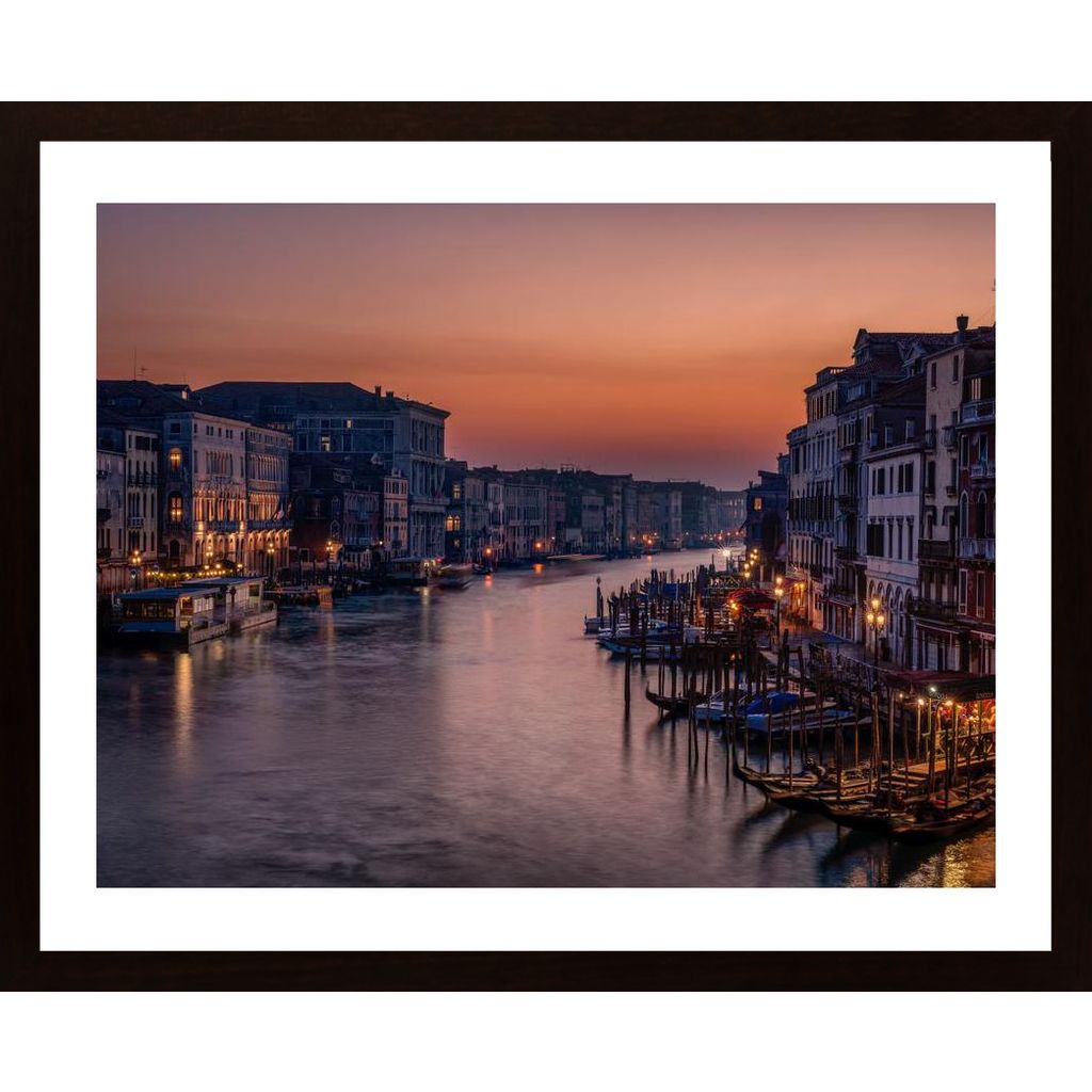 Venice Grand Canal At Sunset Affiche
