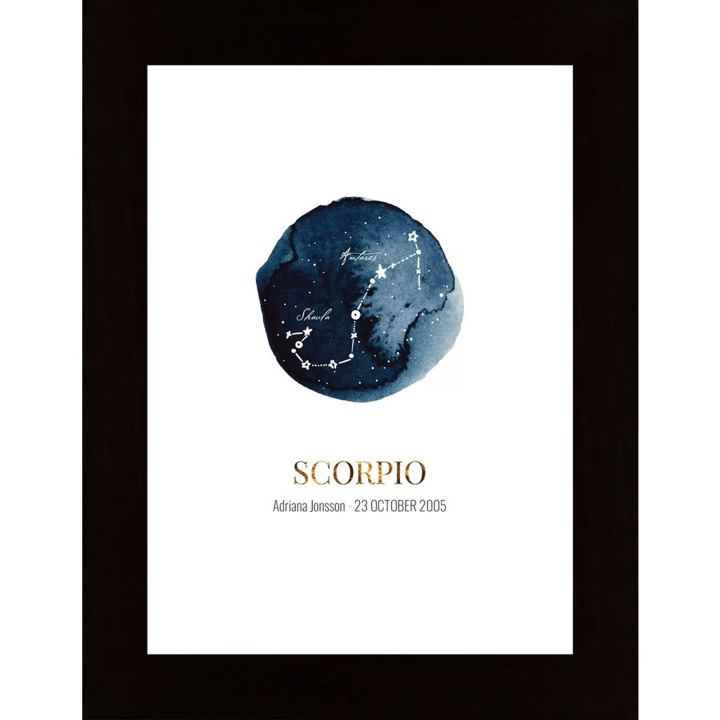 Scorpio (Personnalisable) Affiche