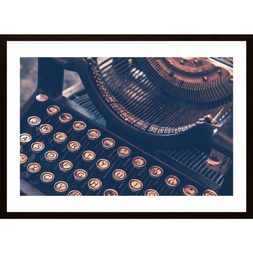 Vintage Typewriter Affiche