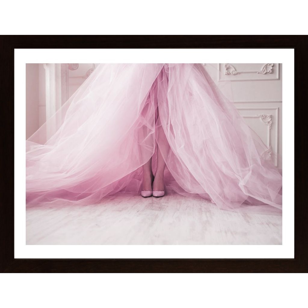 Pink Dress And Shoes Poster