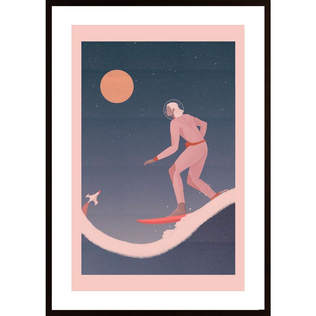 Surfing On The Moon Plakat